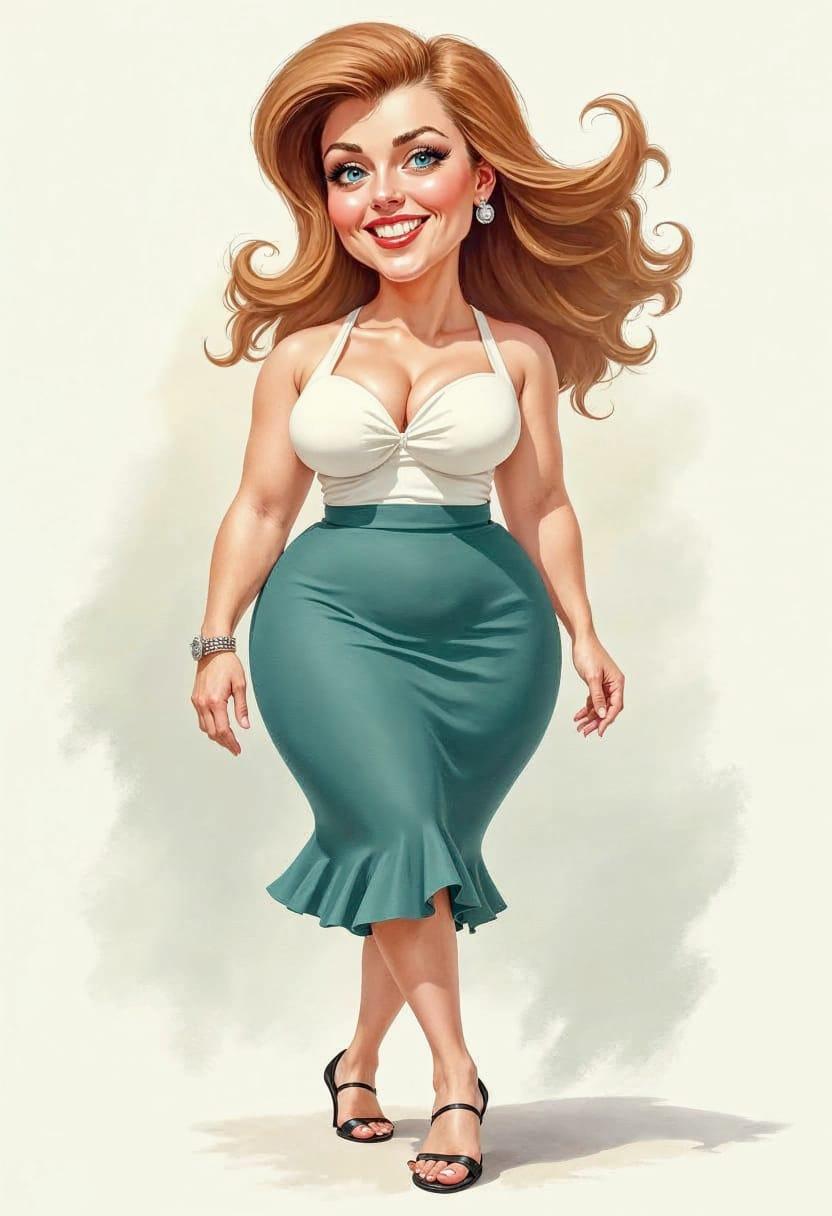 Businesswoman drawing 01