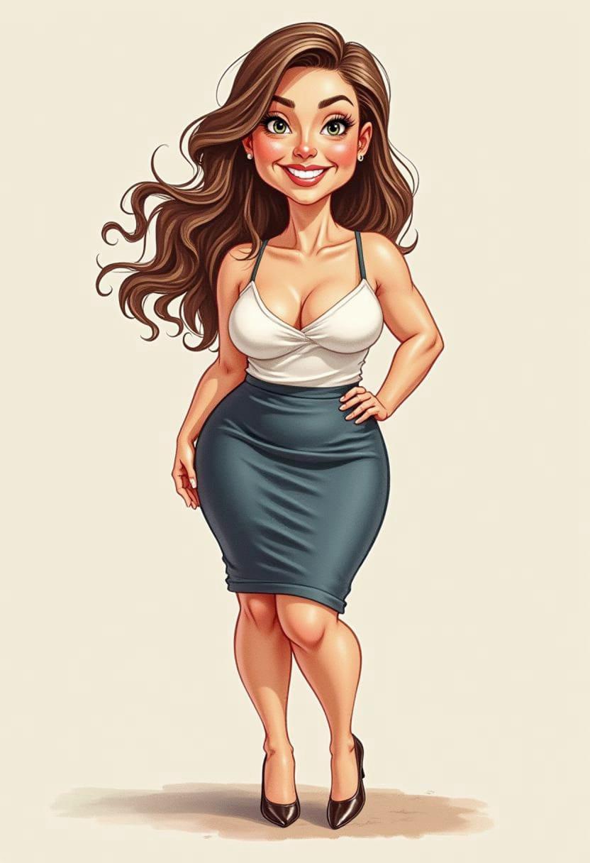 Businesswoman drawing 08
