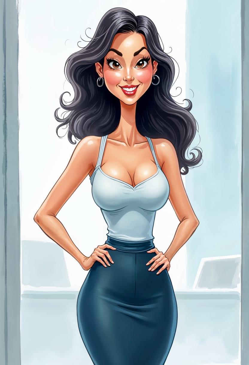 Businesswoman drawing 13