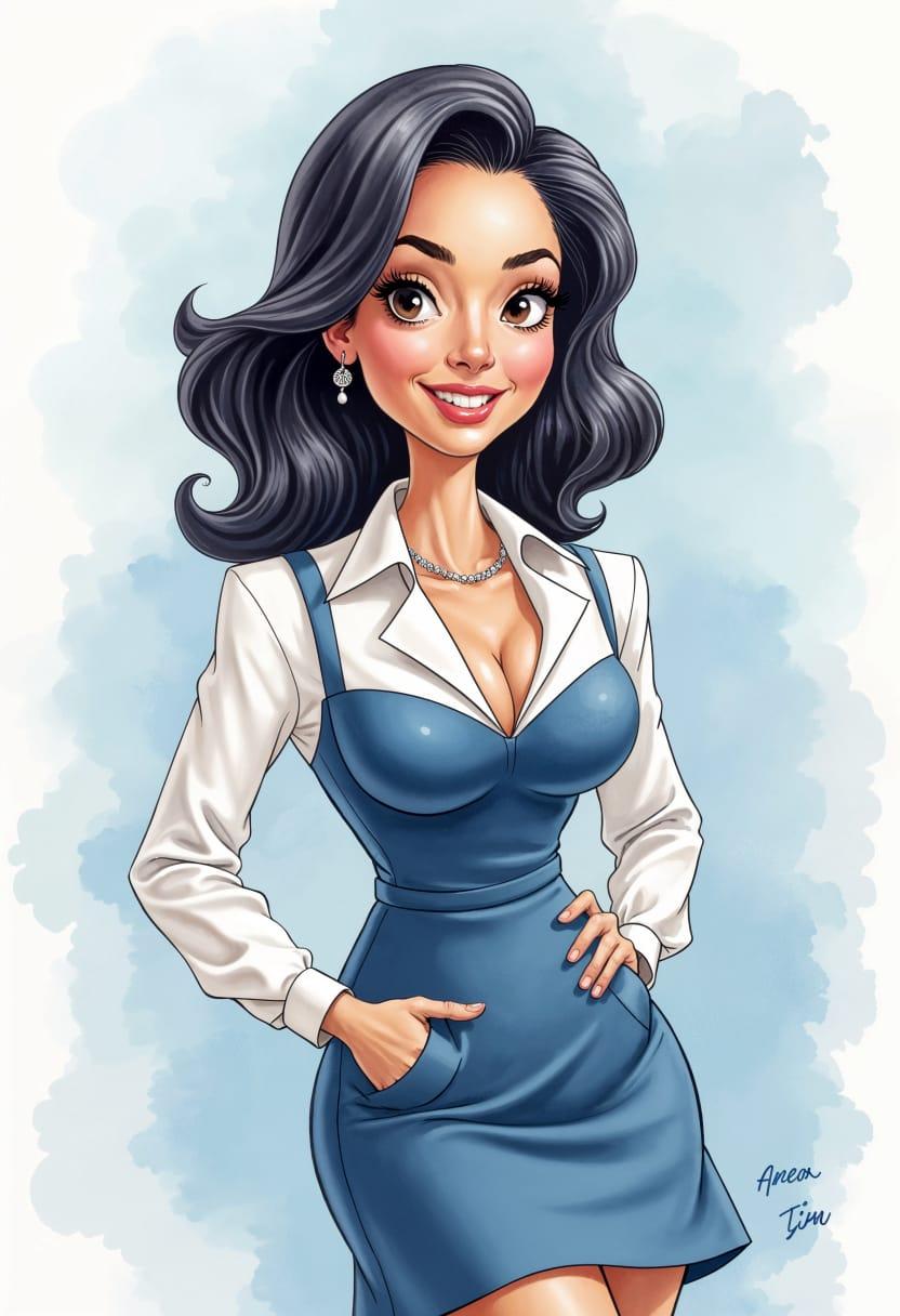 Businesswoman drawing 15