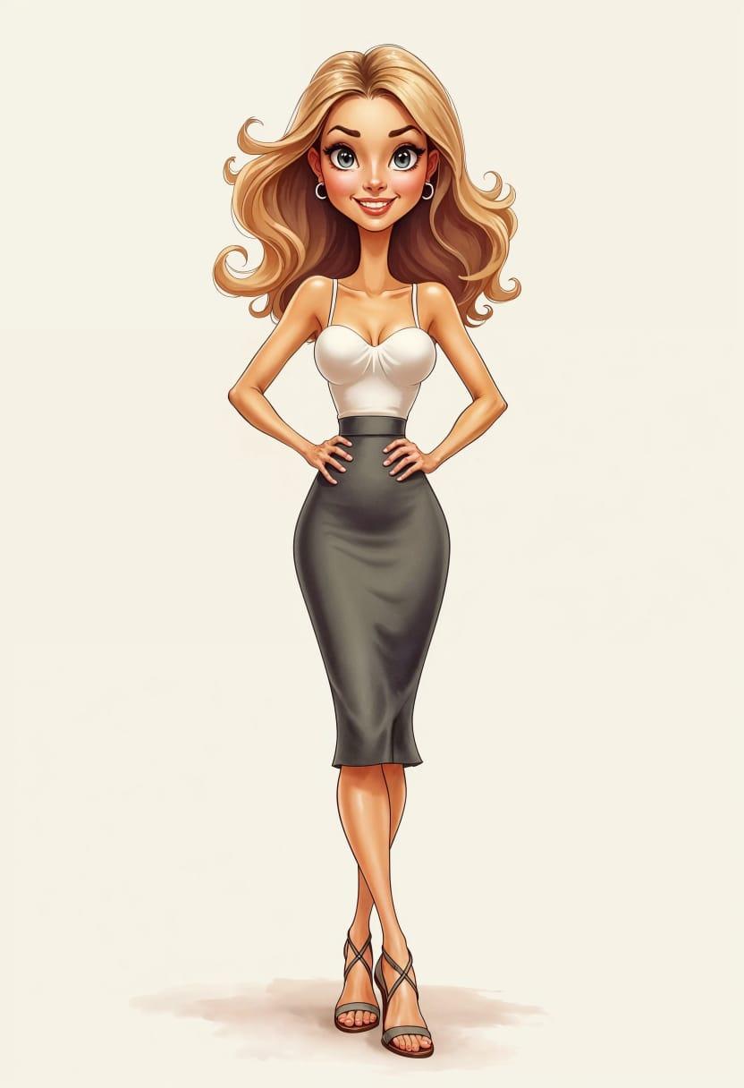 Businesswoman drawing 18