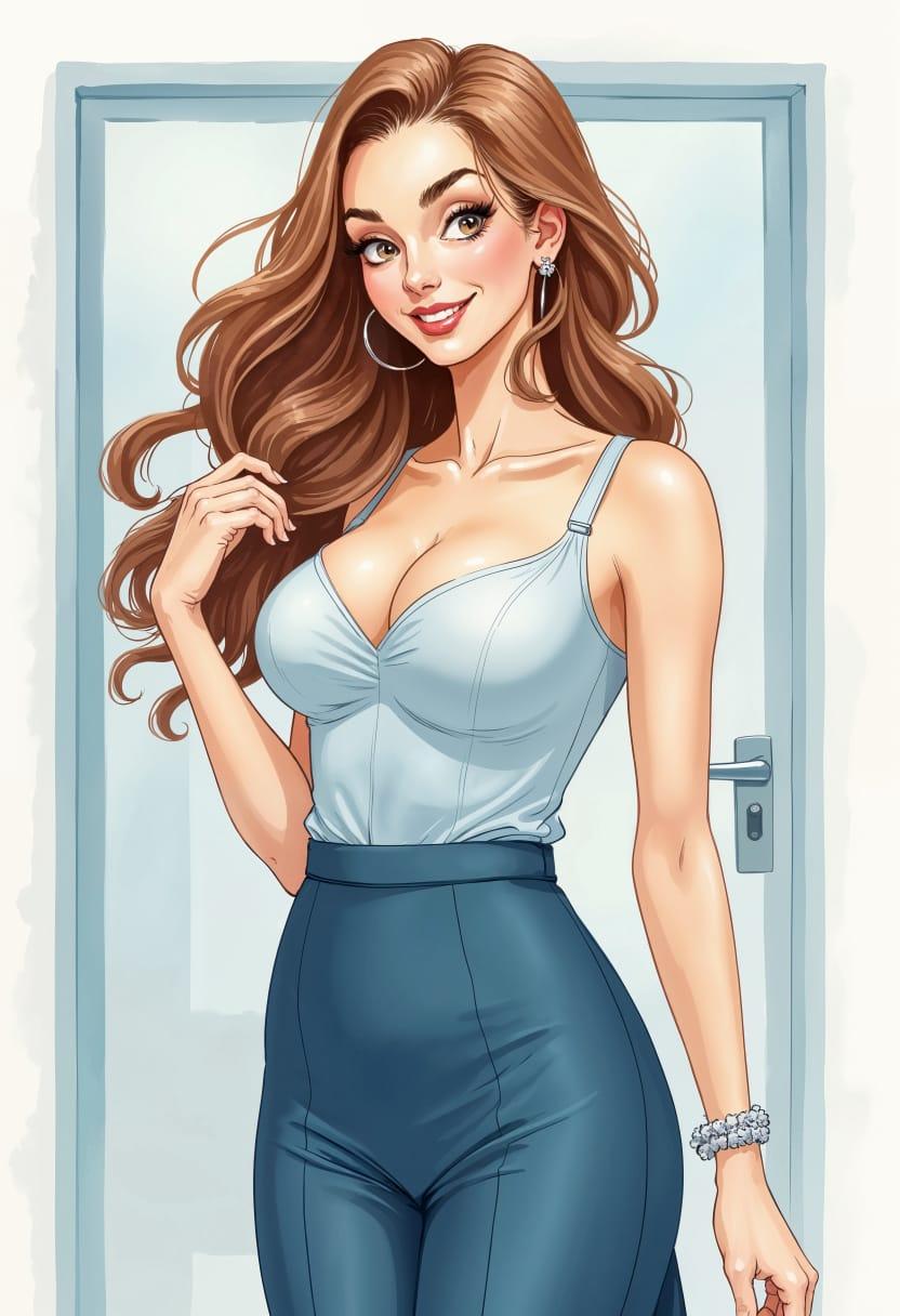 Running business woman 17