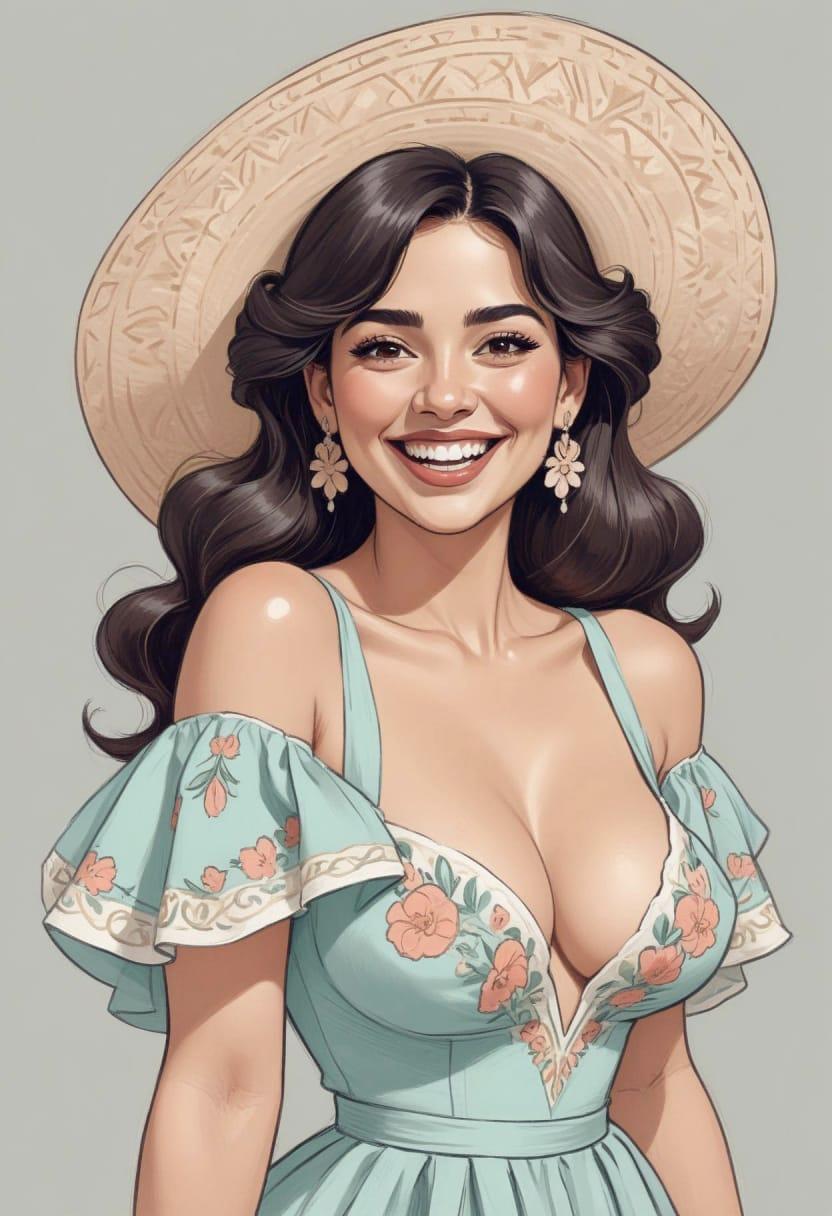 Mexican girl fun picture 13