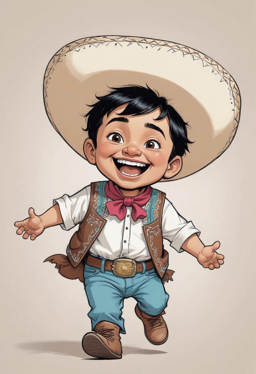 Mexican with sombrero hat 04