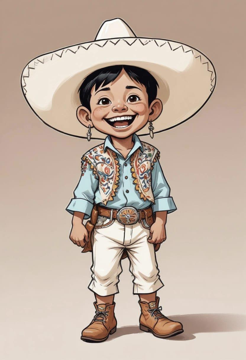 Mexican with sombrero hat 09