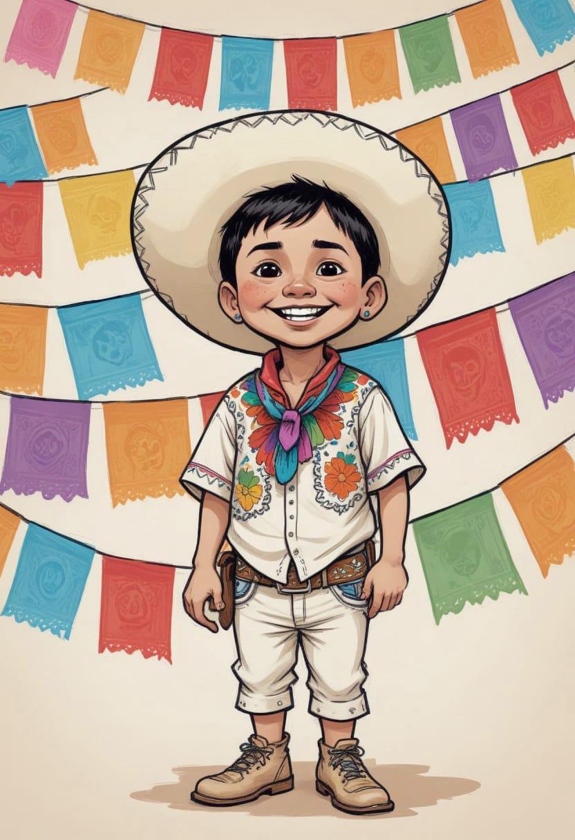 Mexican with sombrero hat 10