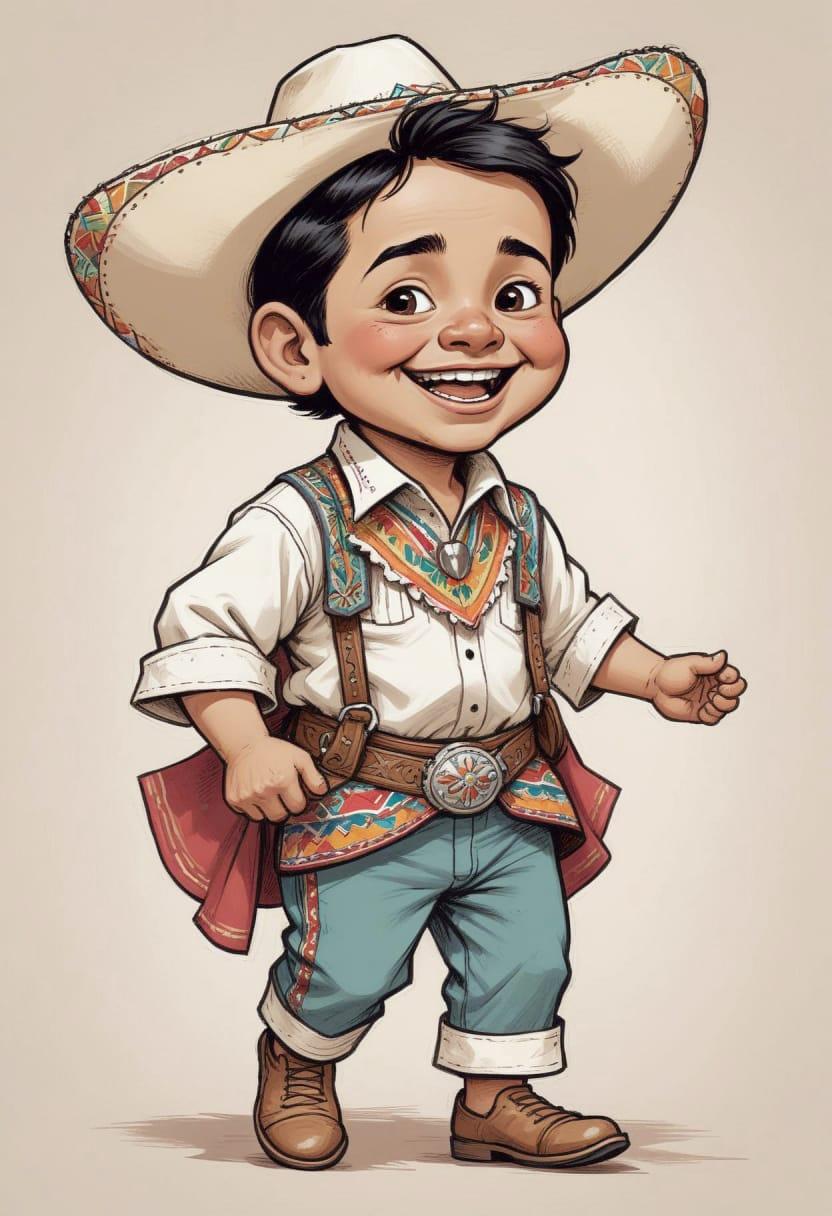Mexican with sombrero hat 12