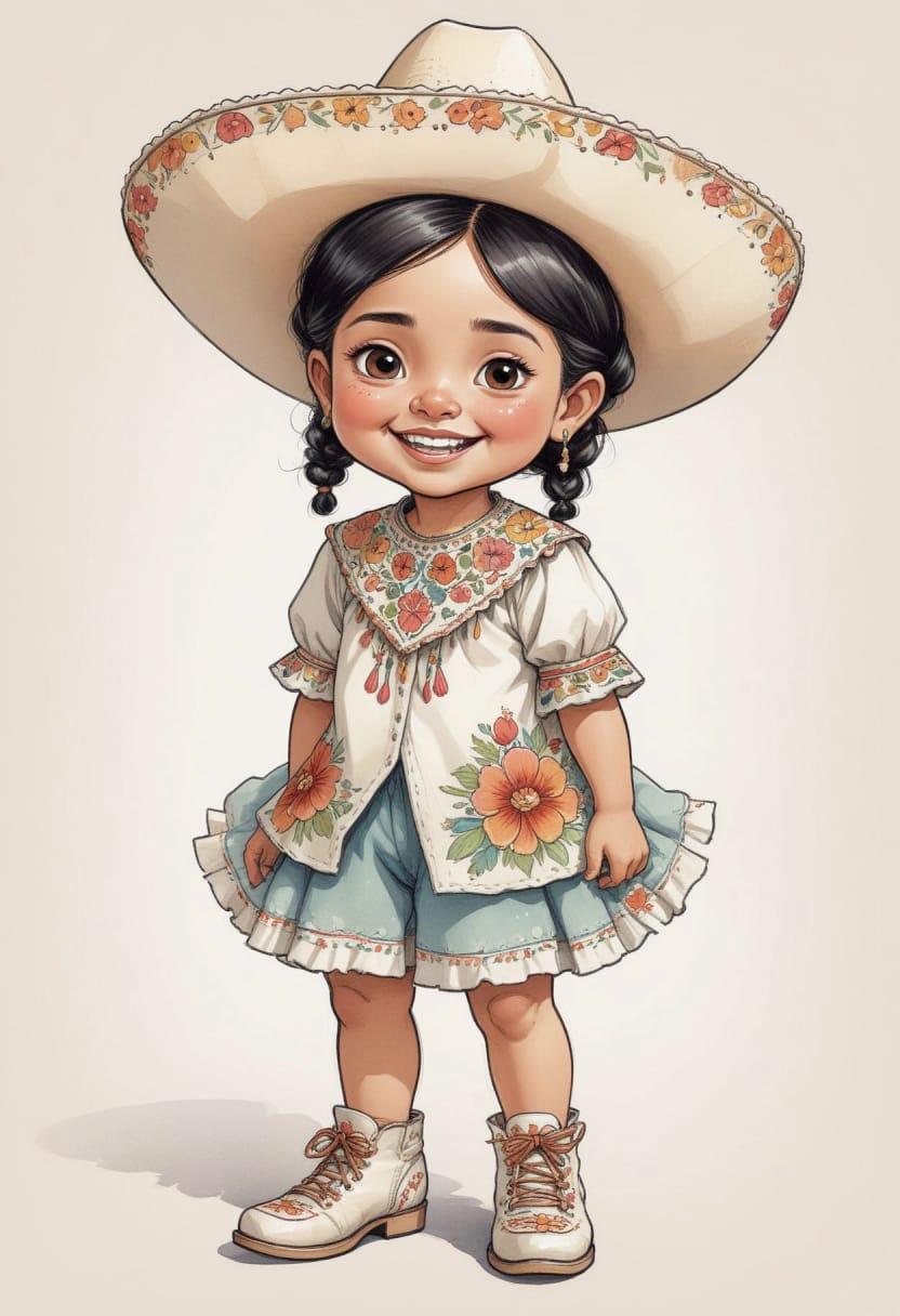 Mexican with sombrero hat 16
