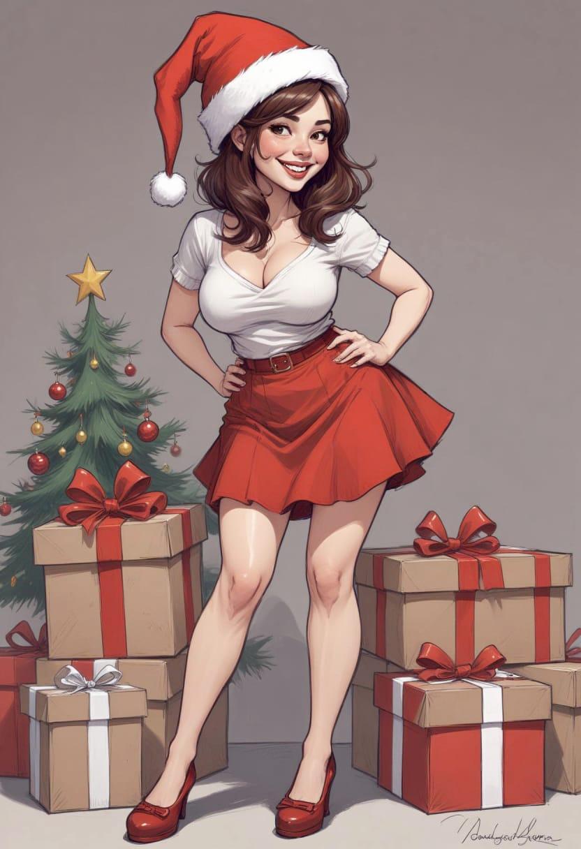 Christmas american female 01