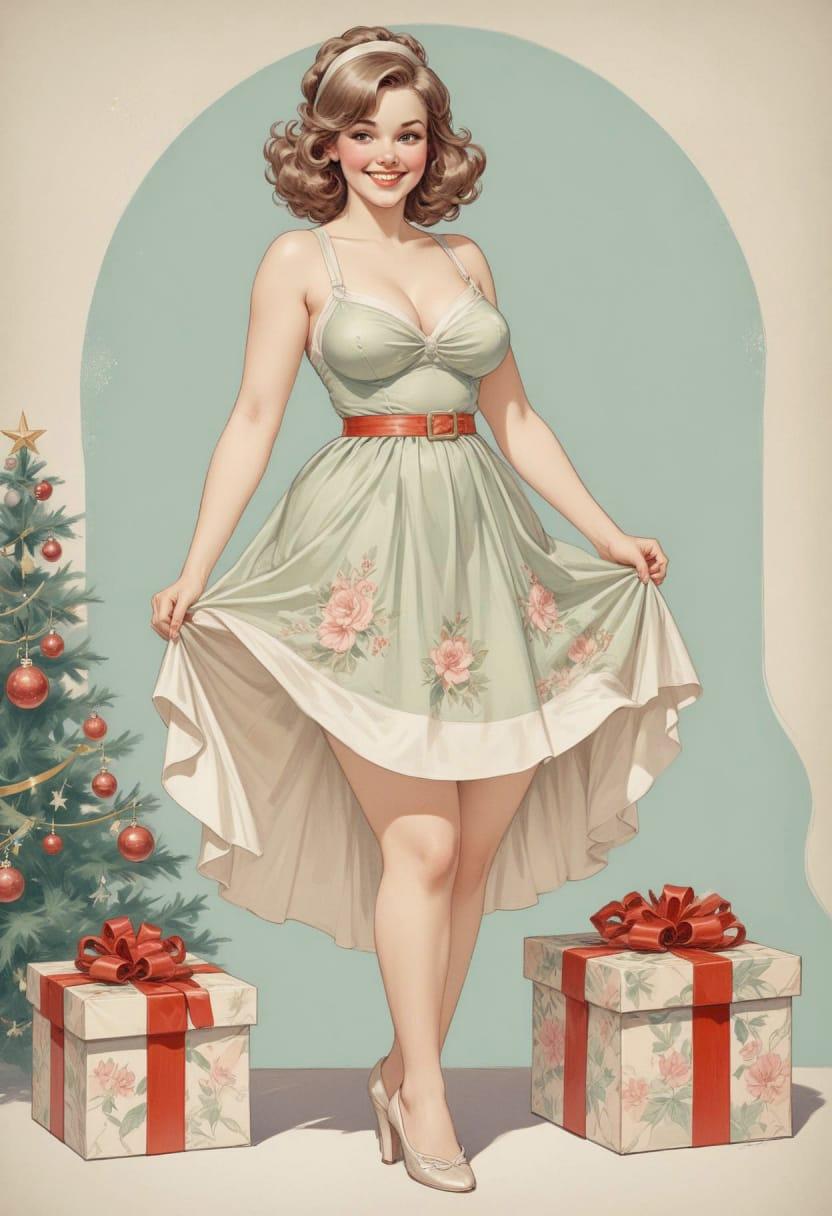 Christmas american female 02