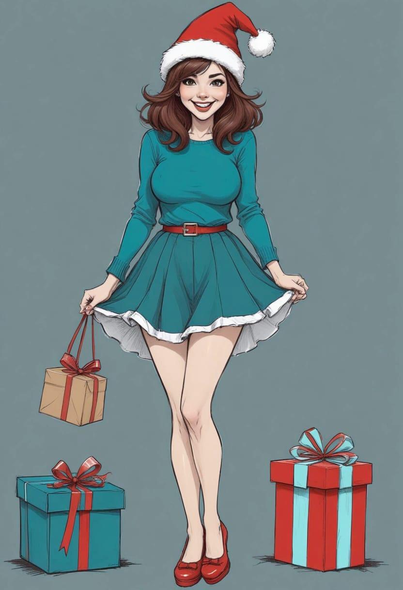 Christmas american female 04