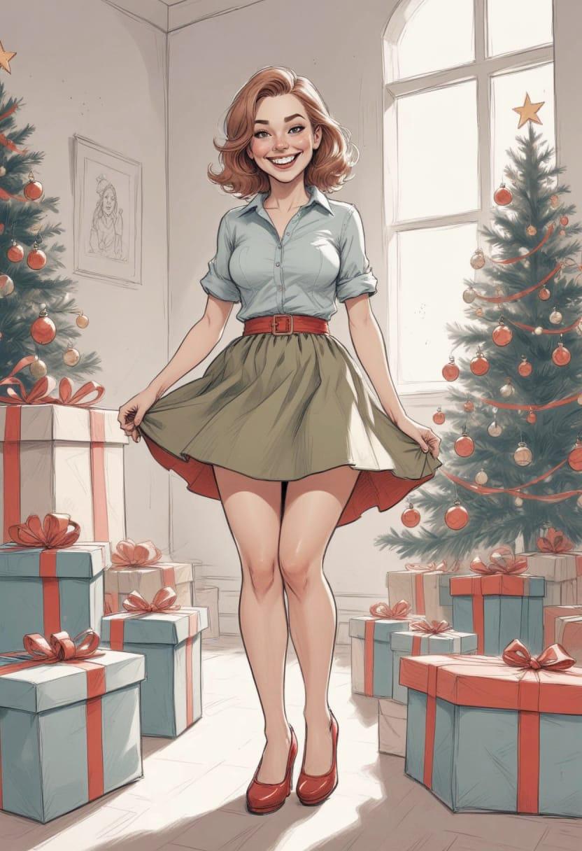 Christmas american female 08