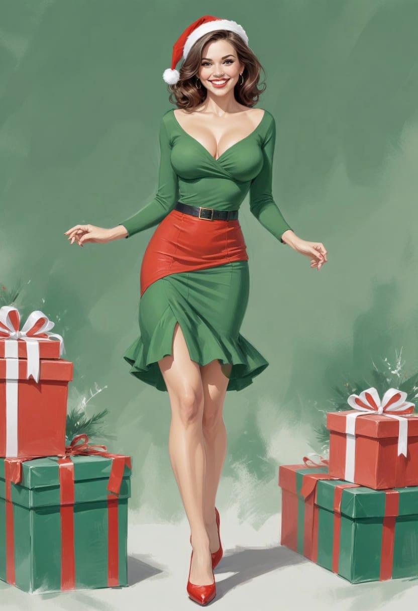 Christmas american female 17