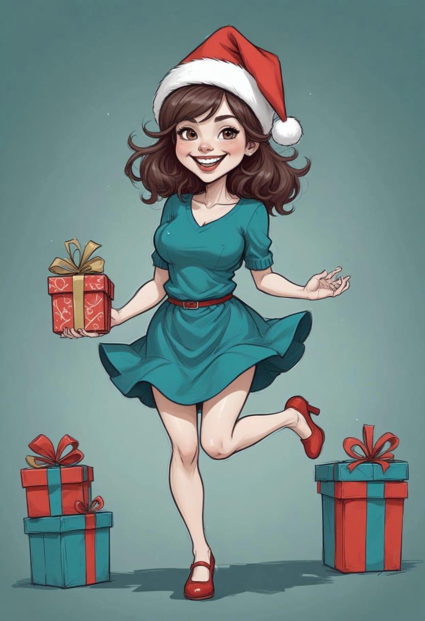 Christmas cute drawing 01