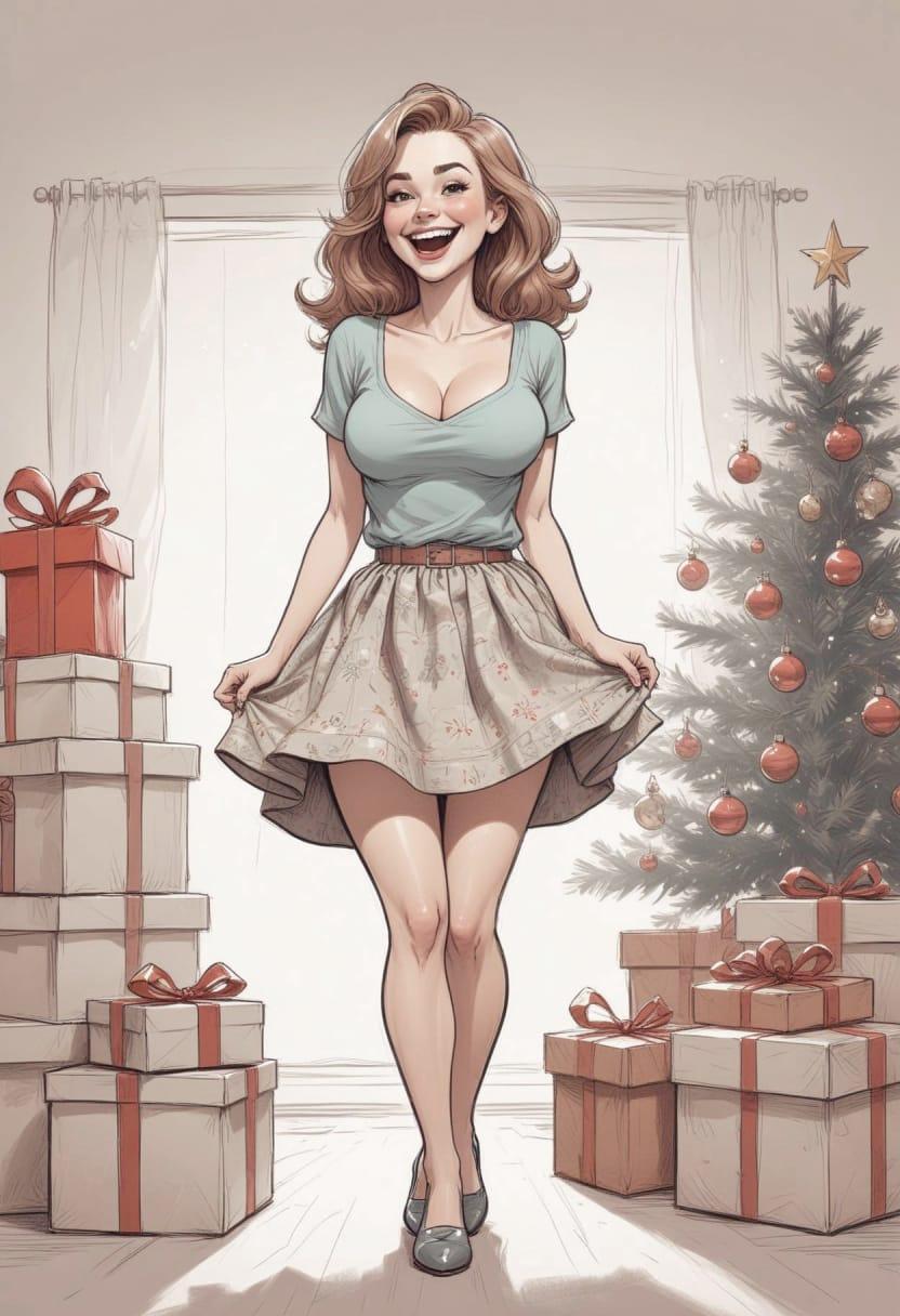 Christmas cute drawing 05