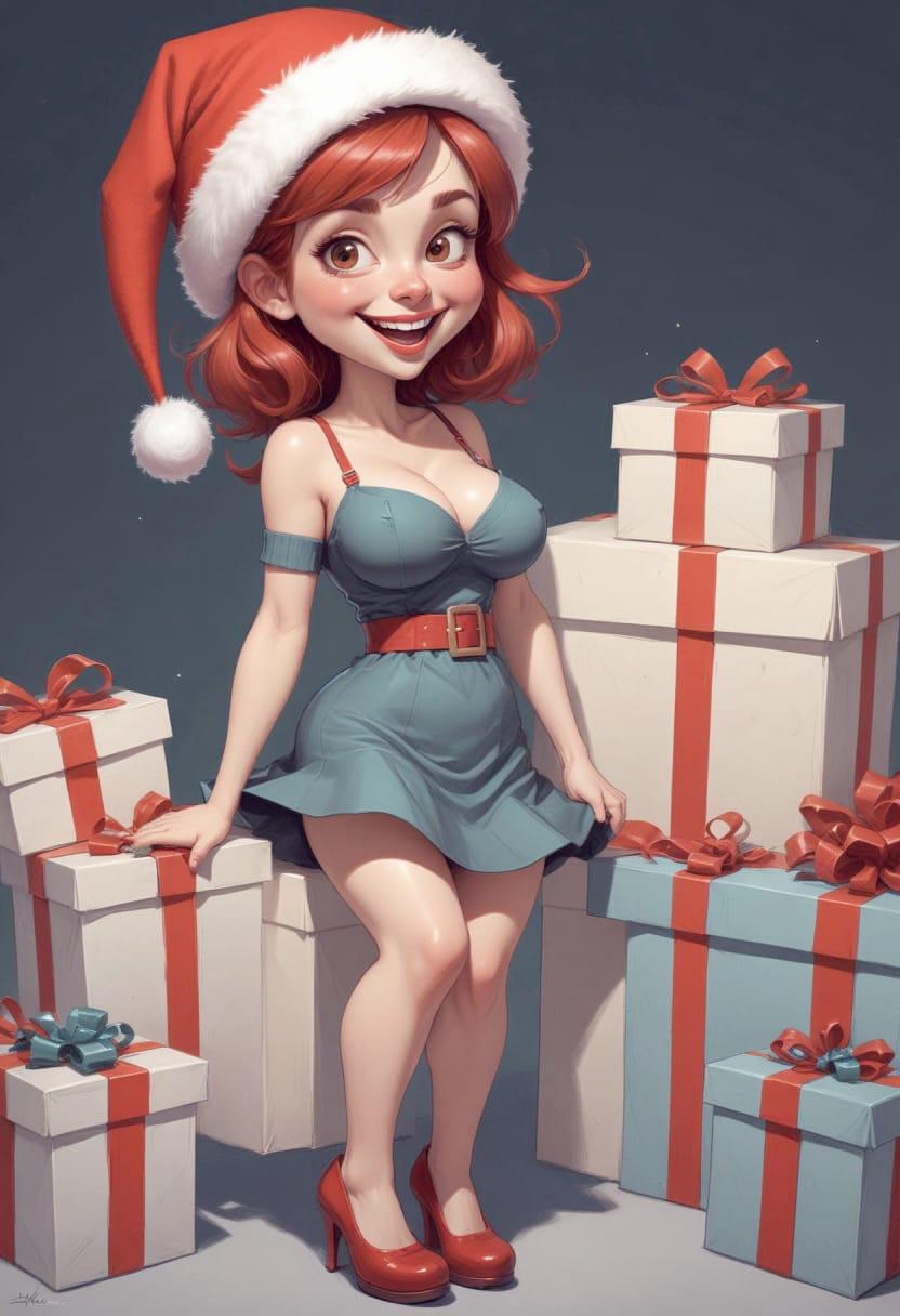 Christmas cute drawing 06