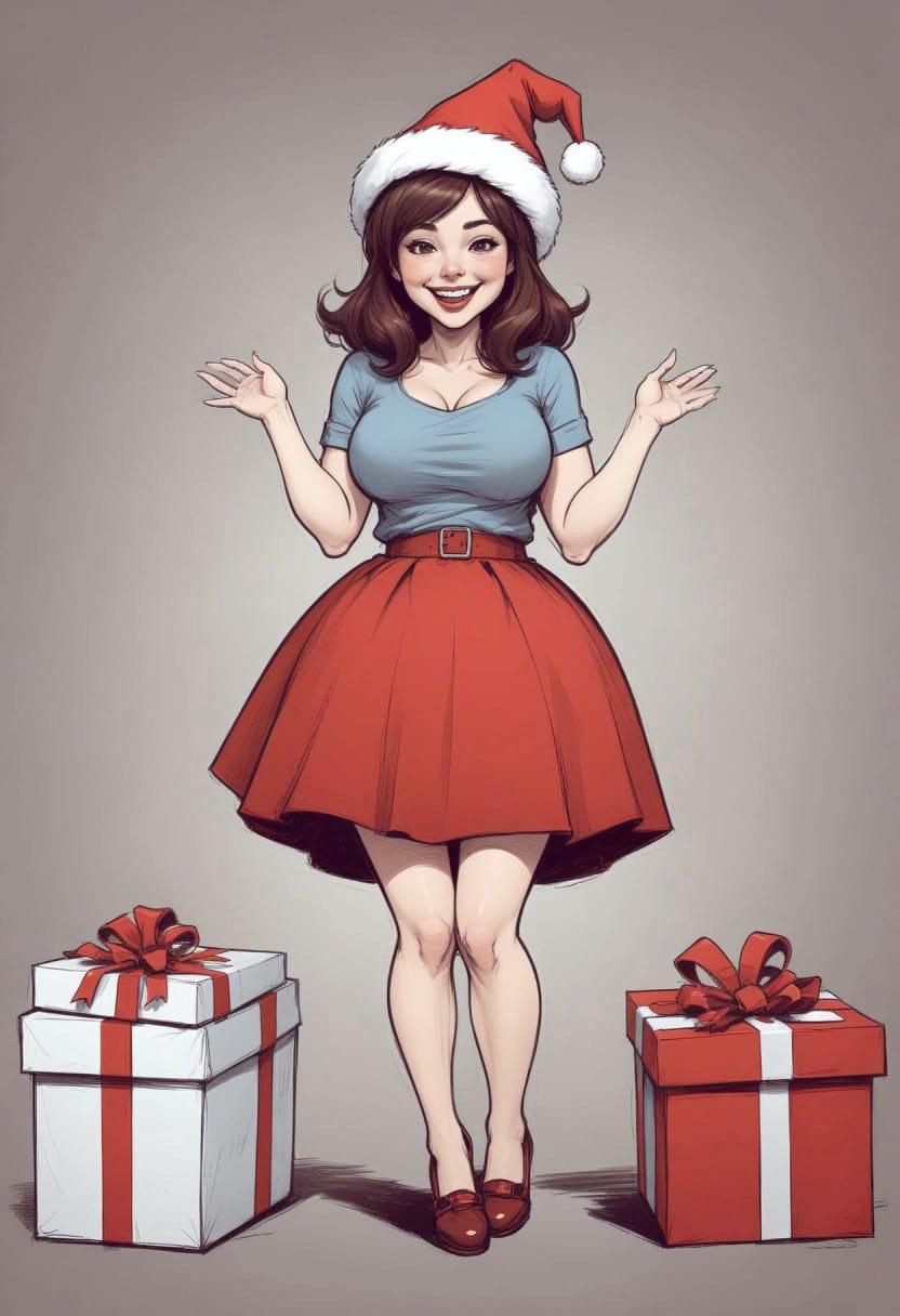Christmas cute drawing 20