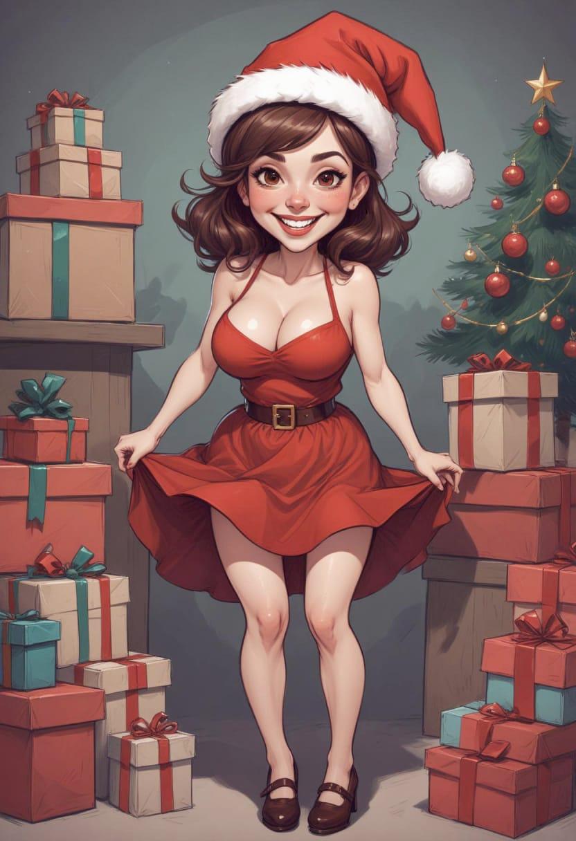 Christmas eve pretty lady 02