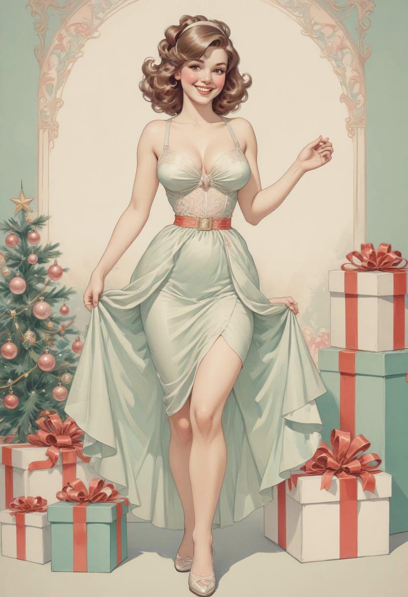 Christmas eve pretty lady 03