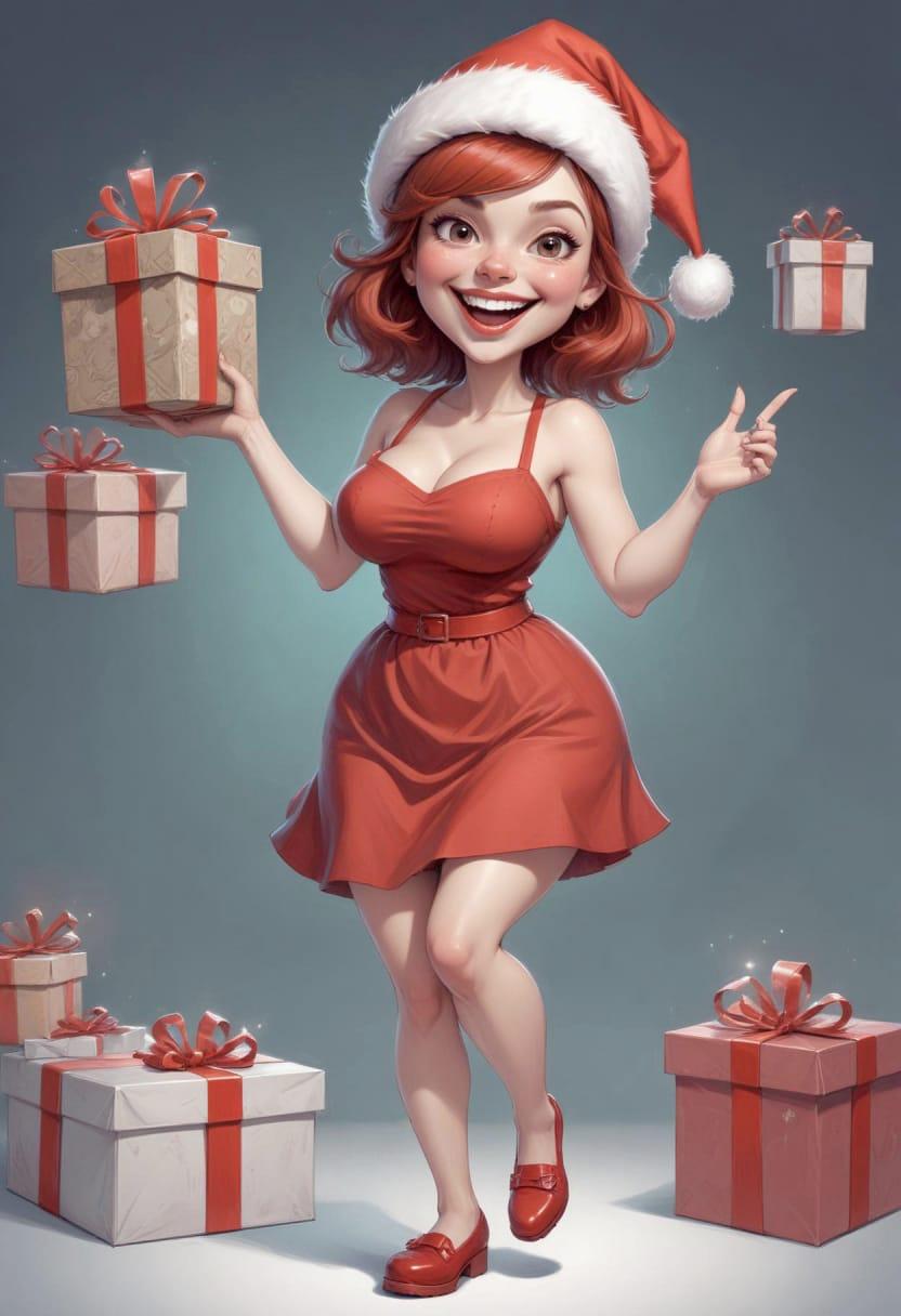 Christmas eve pretty lady 04