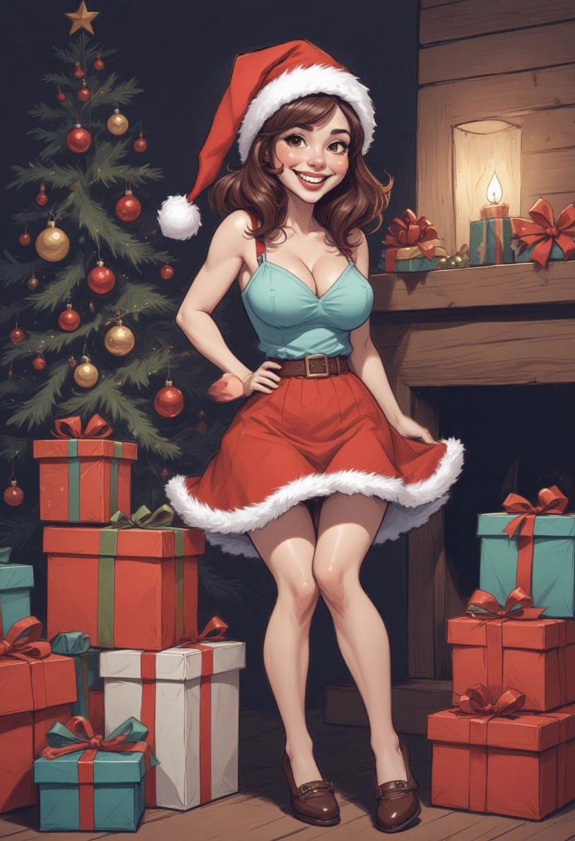 Christmas eve pretty lady 05