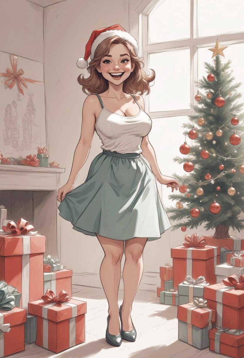 Christmas eve pretty lady 07