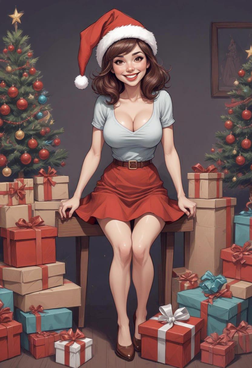 Christmas eve pretty lady 08