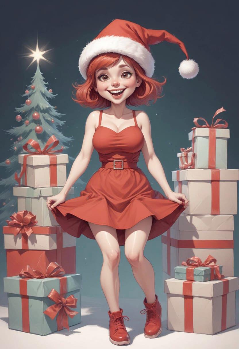 Christmas eve pretty lady 09
