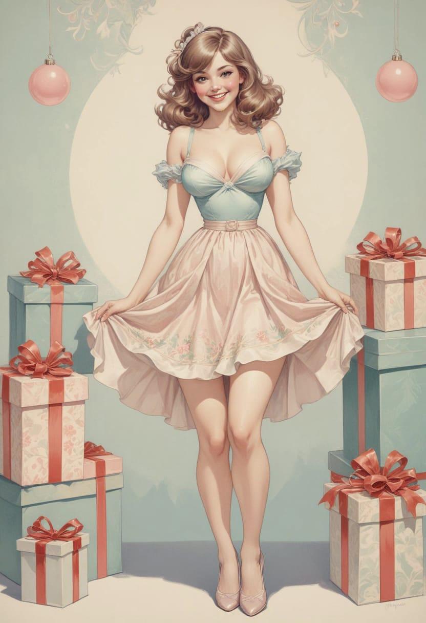 Christmas eve pretty lady 12