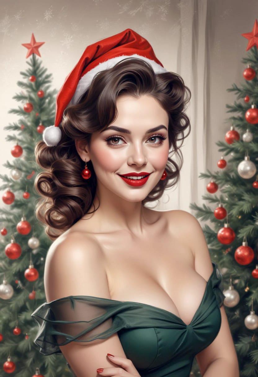 Christmas eve pretty lady 13