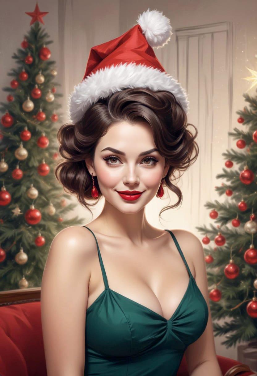 Christmas eve pretty lady 14