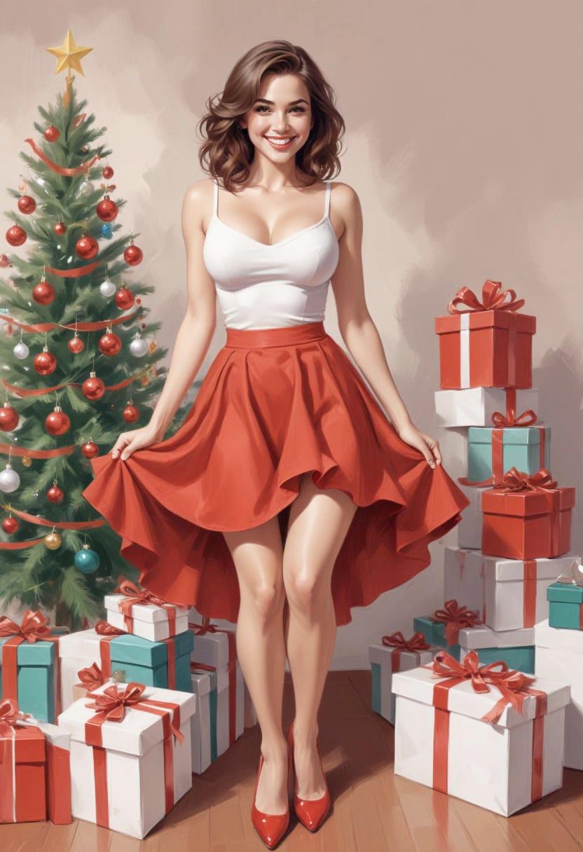 Christmas eve pretty lady 16