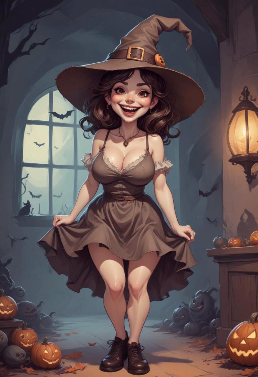 Cute girl halloween 06