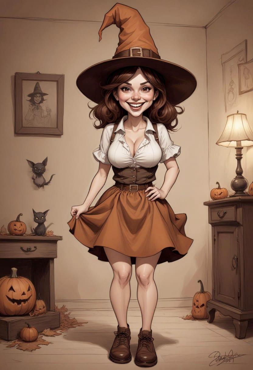 Cute girl halloween 07