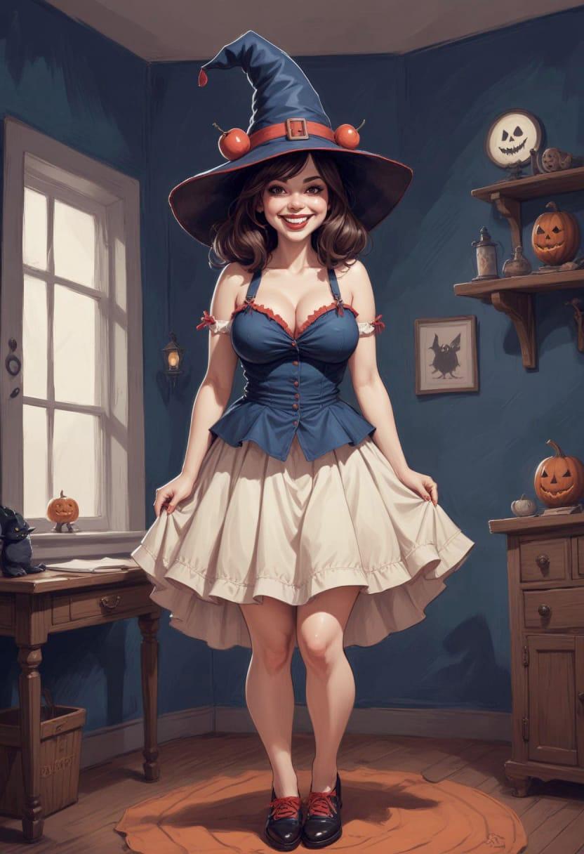 Cute girl halloween 09