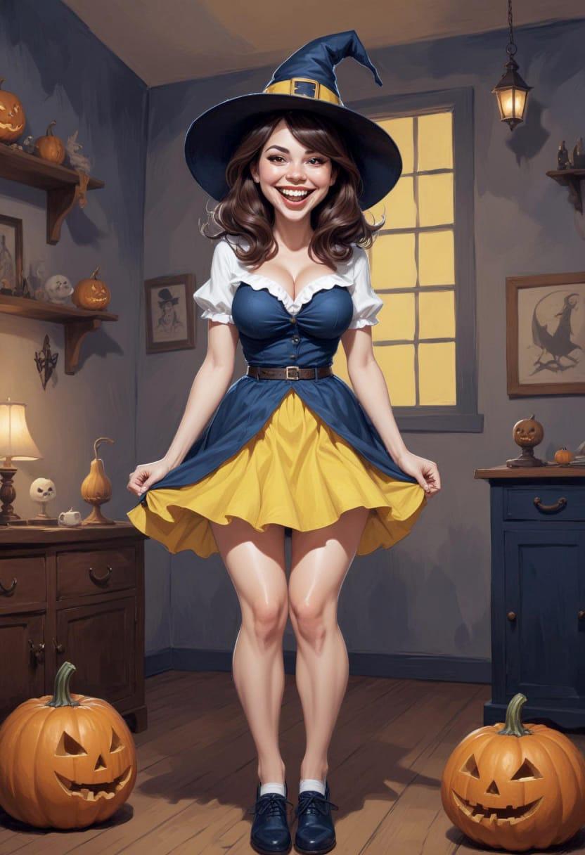 Cute girl halloween 10