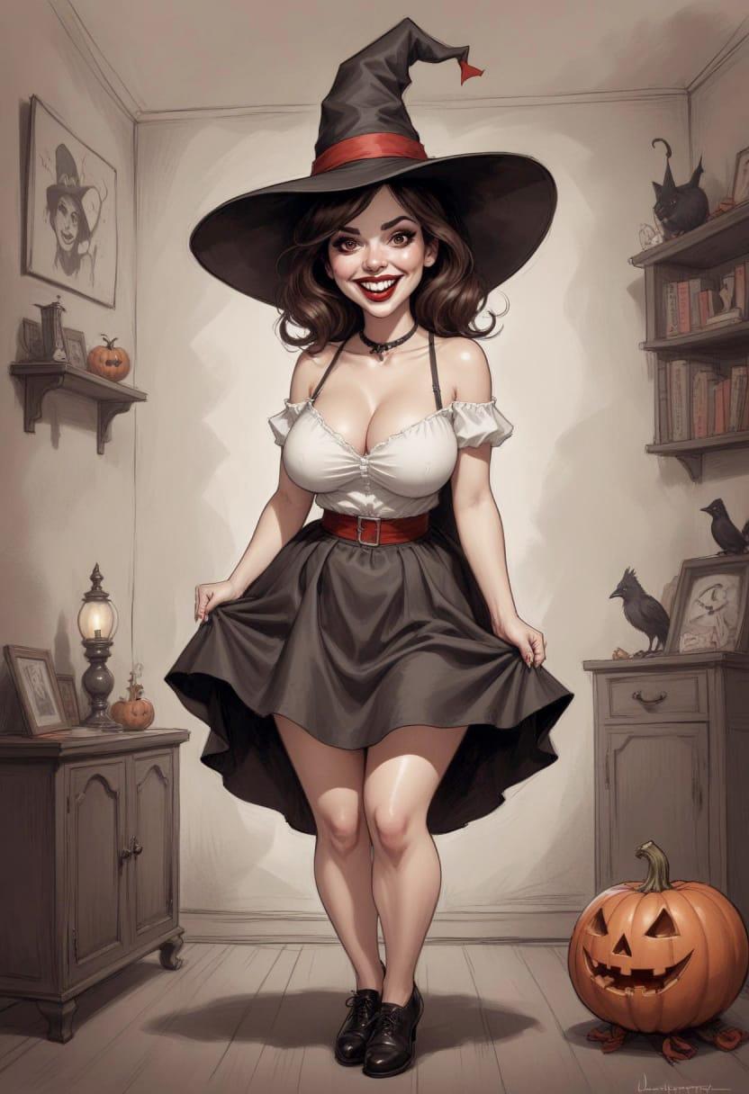 Cute girl halloween 11