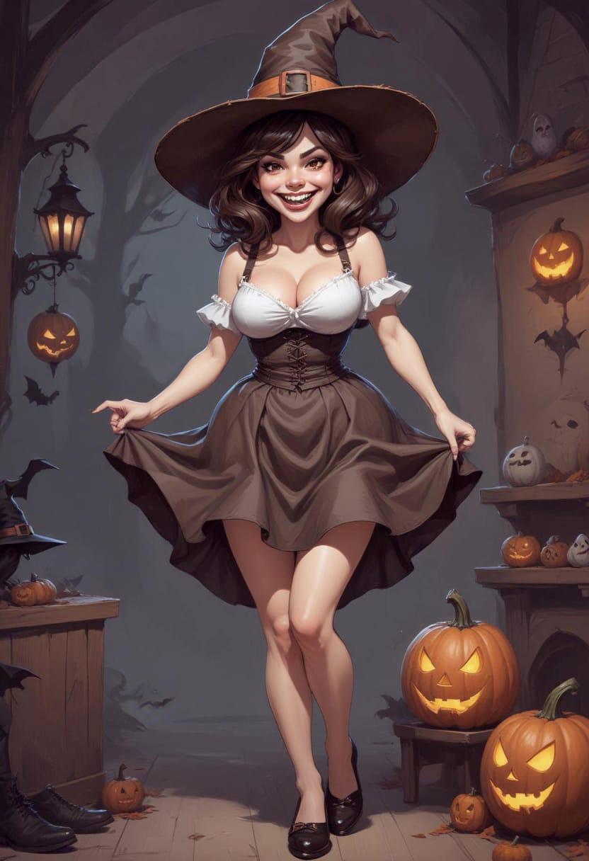 Cute girl halloween 15