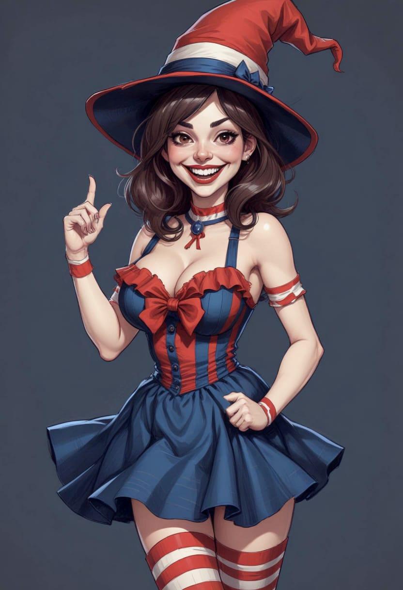 Cute halloween witch 04