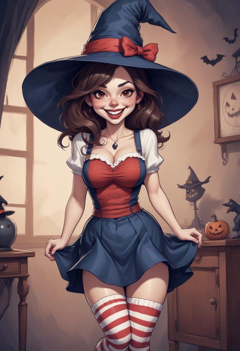 Cute halloween witch 05