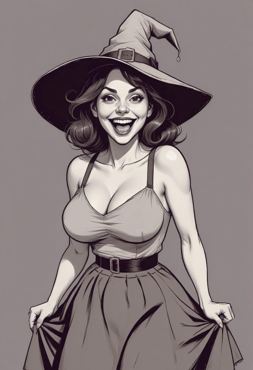 Cute halloween witch 11