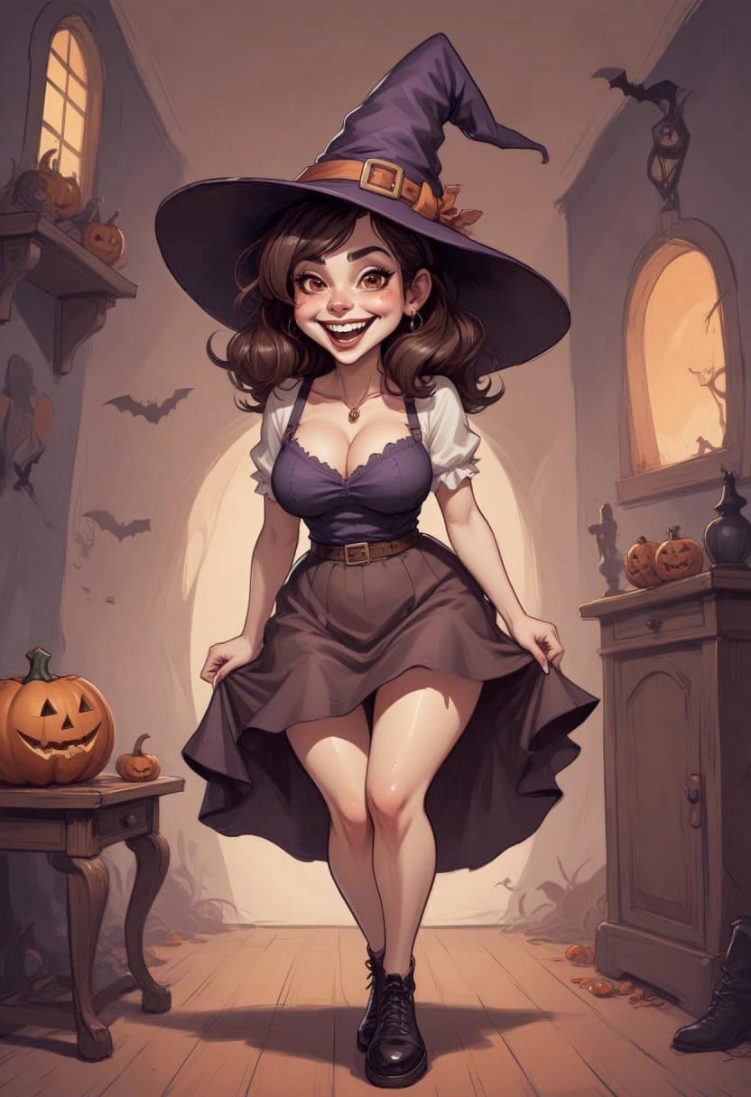 Cute pumpkin girl halloween 03
