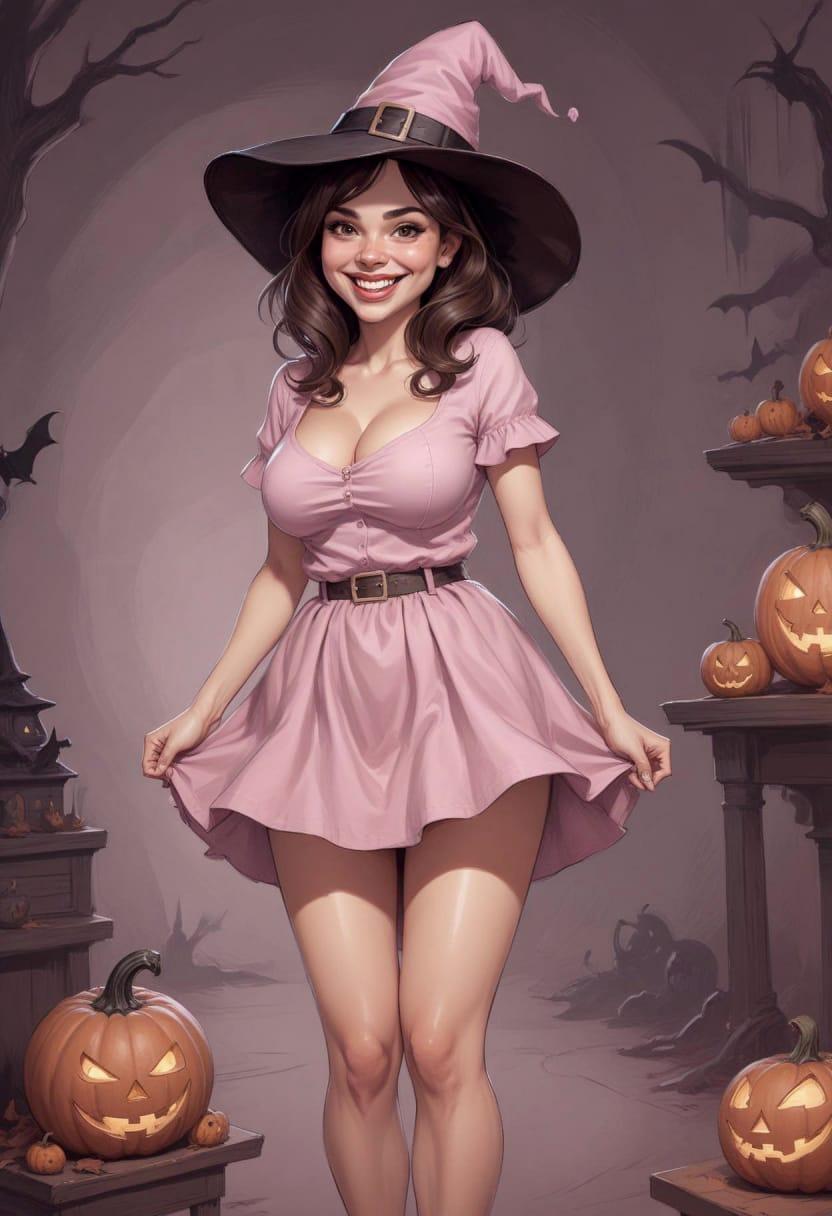 Cute pumpkin girl halloween 10