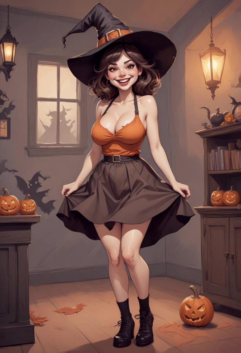 Cute pumpkin girl halloween 18