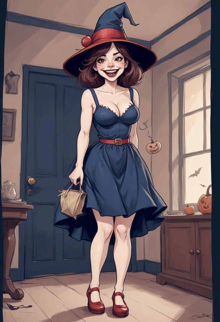 Cute pumpkin girl halloween 19
