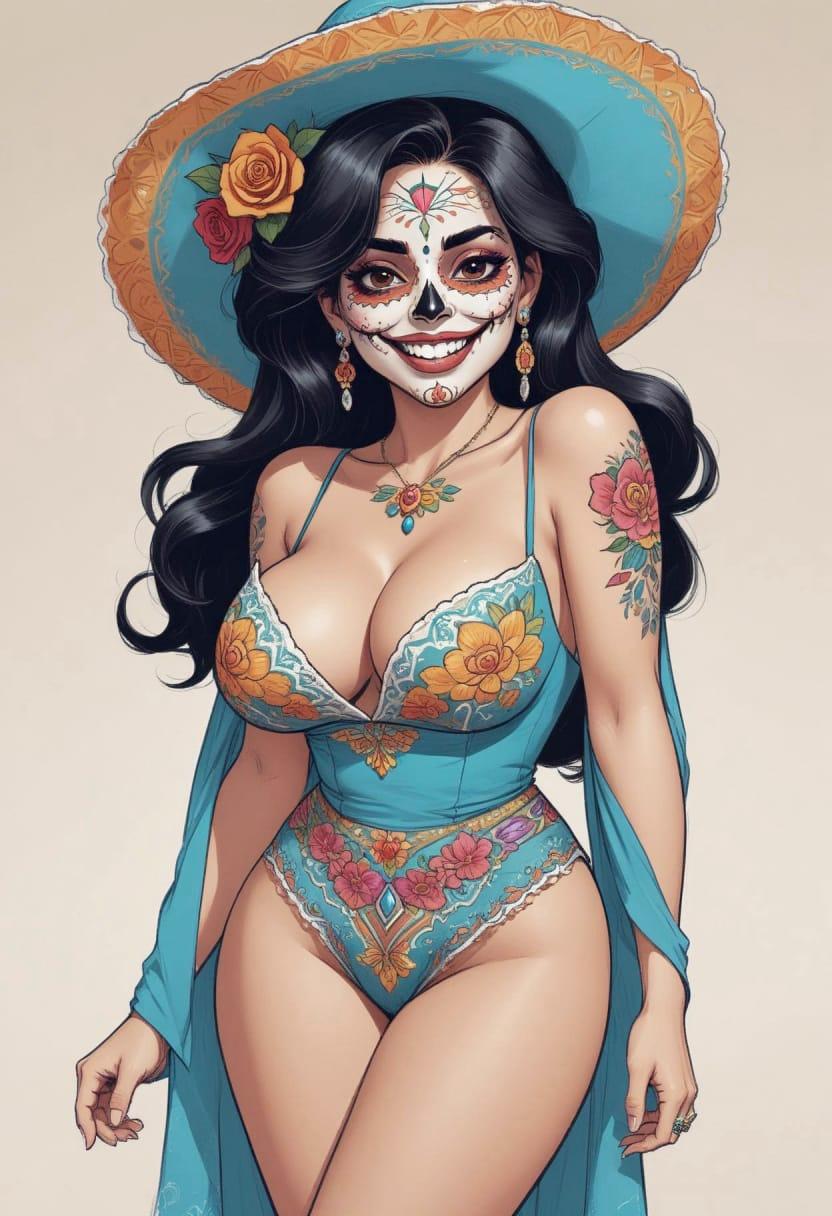 Dia de los muertos calavera 17
