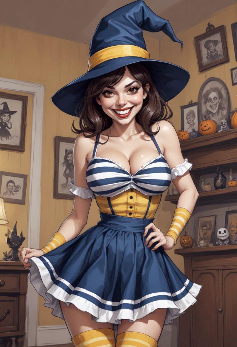 Diy halloween witch costume 05