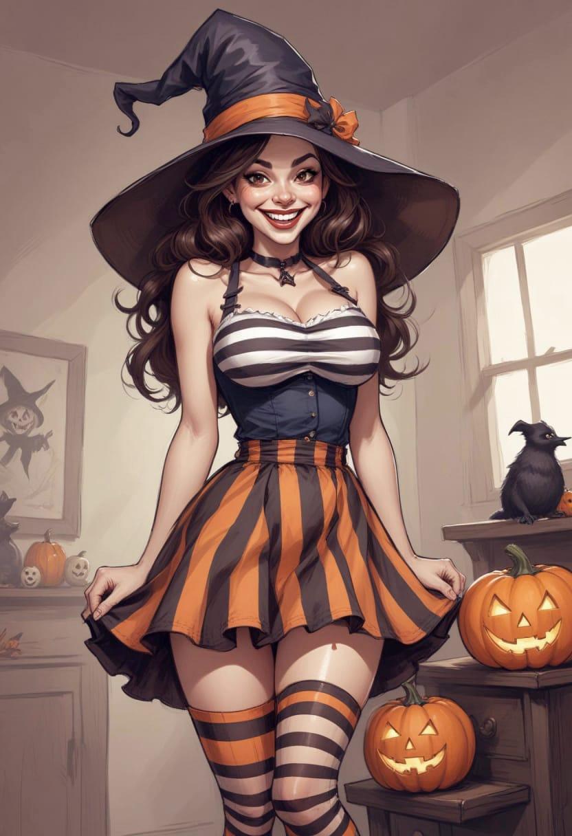 Diy halloween witch costume 11