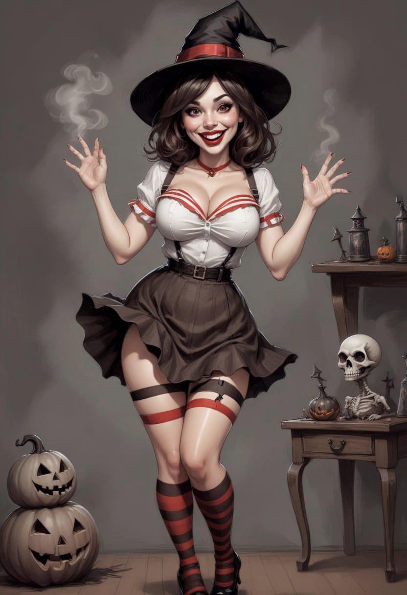 Diy halloween witch costume 14