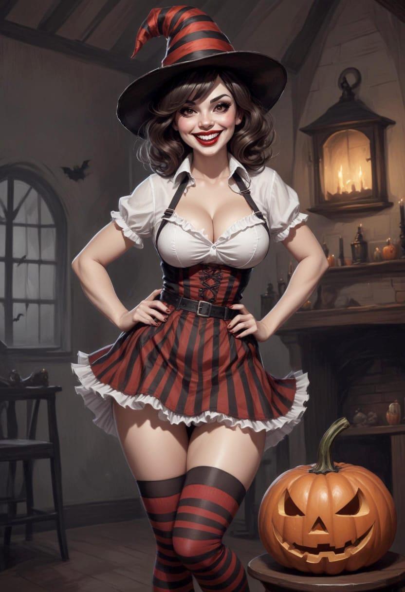Diy halloween witch costume 15